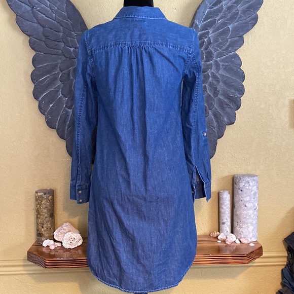 Tommy Hilfiger Denim Jean Dress With Cuff Sleeves - Picture 6 of 8